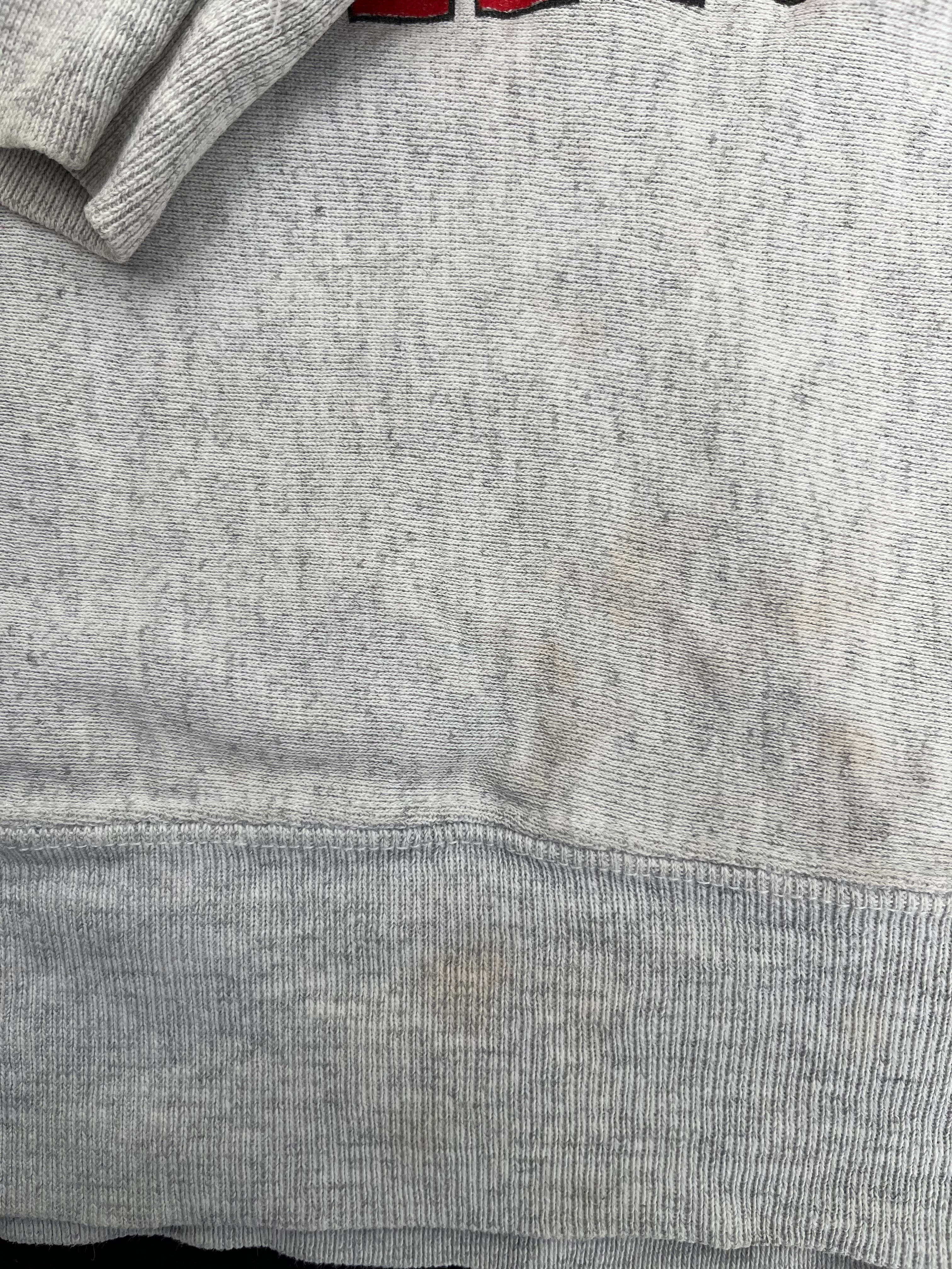 WESTSIDE STOREY VINTAGE | VINTAGE 90S RARE AOP GARFIELD KC CHIEFS SWEATSHIRT- GREY - Westside Storey