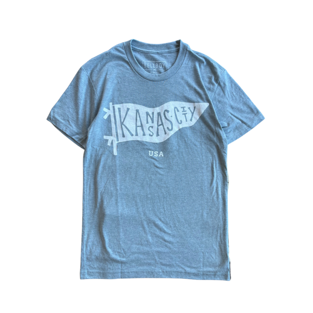 BELLBOY | KC PENNANT T-SHIRT - DENIM - Westside Storey