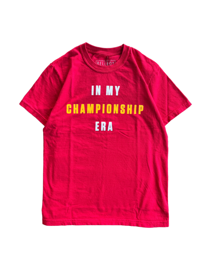 BELLBOY | IN MY CHAMPIONSHIP ERA T-SHIRT - RED - Westside Storey