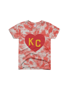 CHARLIE HUSTLE  KANSAS CITY KICKS RED TIE DYE T-SHIRT - Westside