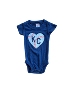CHARLIE HUSTLE | KIDS BASEBALL LACES KC HEART - NAVY - Westside Storey