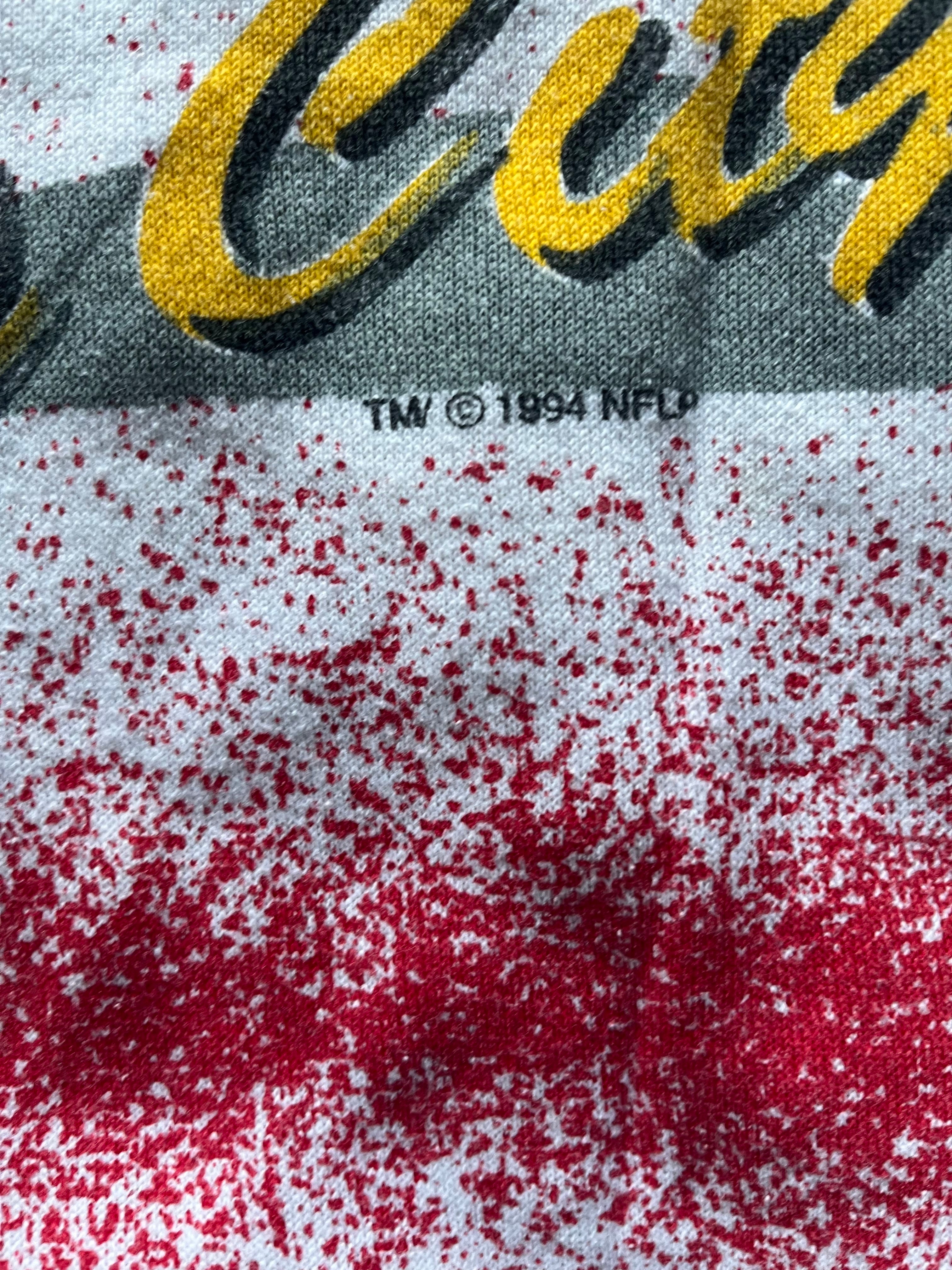WESTSIDE STOREY VINTAGE | VINTAGE 90S AOP KC CHIEFS SWEATSHIRT - Westside Storey