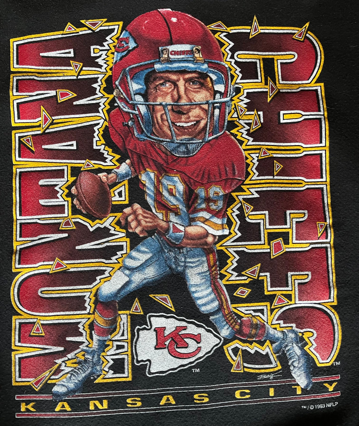 WESTSIDE STOREY VINTAGE  VINTAGE 90S JOE MONTANA CHIEFS TEE - Westside  Storey