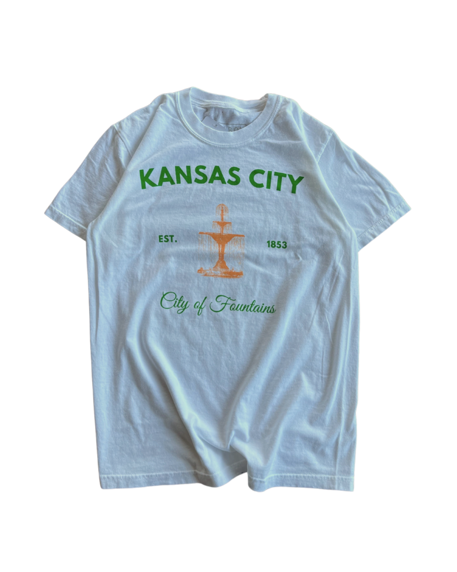BELLBOY | KC EUROPEAN CITY OF FOUNTAINS T-SHIRT - WHITE - Westside Storey