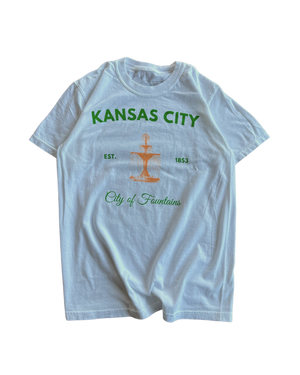 BELLBOY | KC EUROPEAN CITY OF FOUNTAINS T-SHIRT - WHITE - Westside Storey