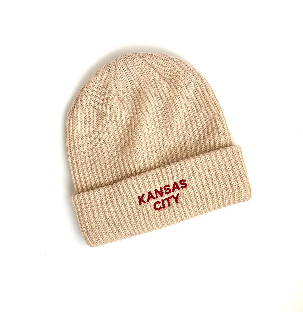 CARLY RAE STUDIO | KC EMBROIDERED KNIT BEANIE Carly Rae Studio