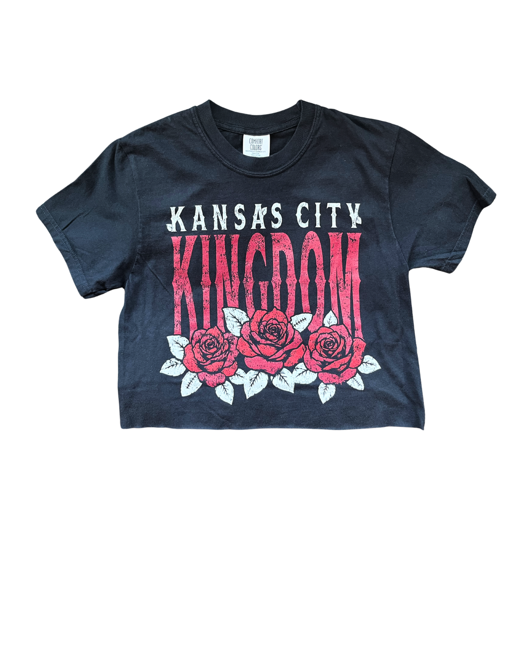 1KC | KANSAS CITY ROSE TEE - BLACK 1KC