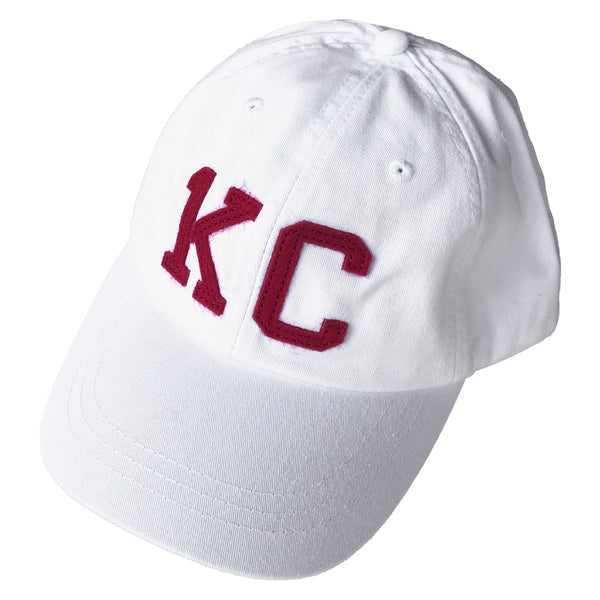 1KC | DISTRESSED BASEBALL HAT - WHITE/RED