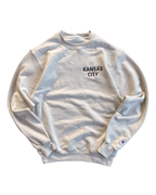 BELLBOY | SIMPLE KC EMBROIDERED CREWNECK - SAND Bellboy Apparel