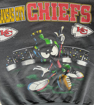 WESTSIDE STOREY VINTAGE | VINTAGE 1994 MARVIN MARTIAN KC CHIEFS SWEATSHIRT - Westside Storey