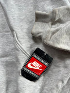 WESTSIDE STOREY VINTAGE | VINTAGE 90S KU JAYHAWKS NIKE MIDDLE SWOOSH DEADSTOCK NWT GREY HOODIE SWEATSHIRT - Westside Storey