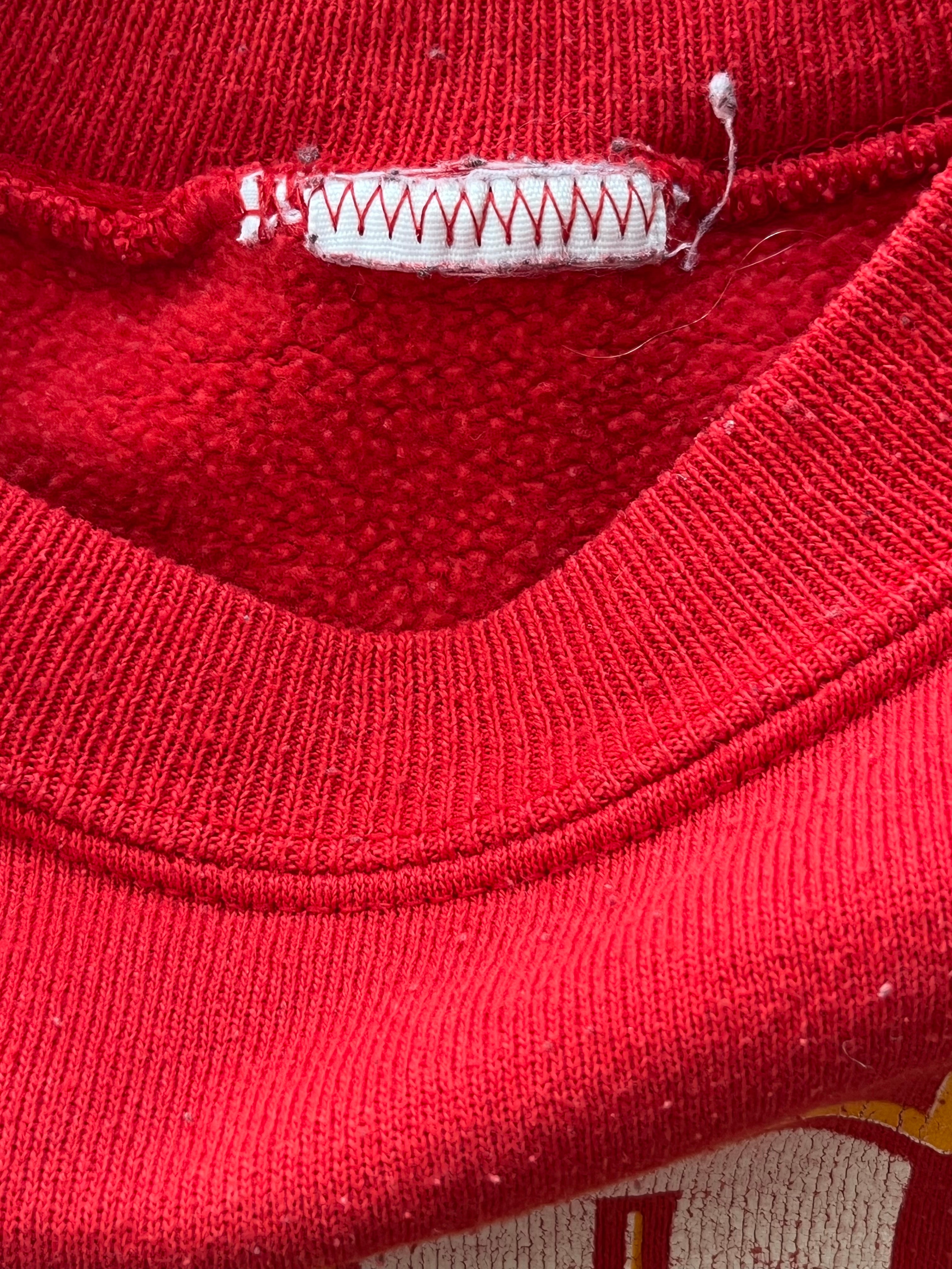 WESTSIDE STOREY VINTAGE | VINTAGE 90S TAILGATER PRO SNOOPY KC CHIEFS SWEATSHIRT - RED - Westside Storey