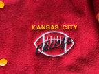 WESTSIDE STOREY VINTAGE | VINTAGE 80S KC CHIEFS LETTERMAN JACKET - Westside Storey
