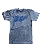 BELLBOY | KC PENNANT T-SHIRT - GREY/BLUE Bellboy Apparel