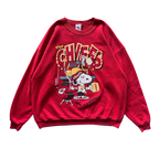 WESTSIDE STOREY VINTAGE | VINTAGE 90S SNOOPY COOKIN' KC CHIEFS SWEATSHIRT - Westside Storey