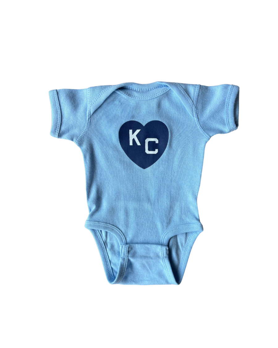 SANDLOT | BABY BLUE KC HEART ONSIE - Westside Storey