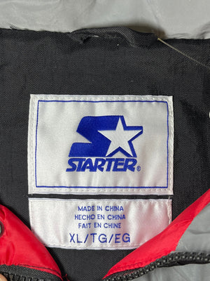 WESTSIDE STOREY VINTAGE | VINTAGE Y2K STARTER THURSDAY NIGHT FOOTBALL SPECIAL EDITION KC CHIEFS PUFFER JACKET - BLACK - Westside Storey