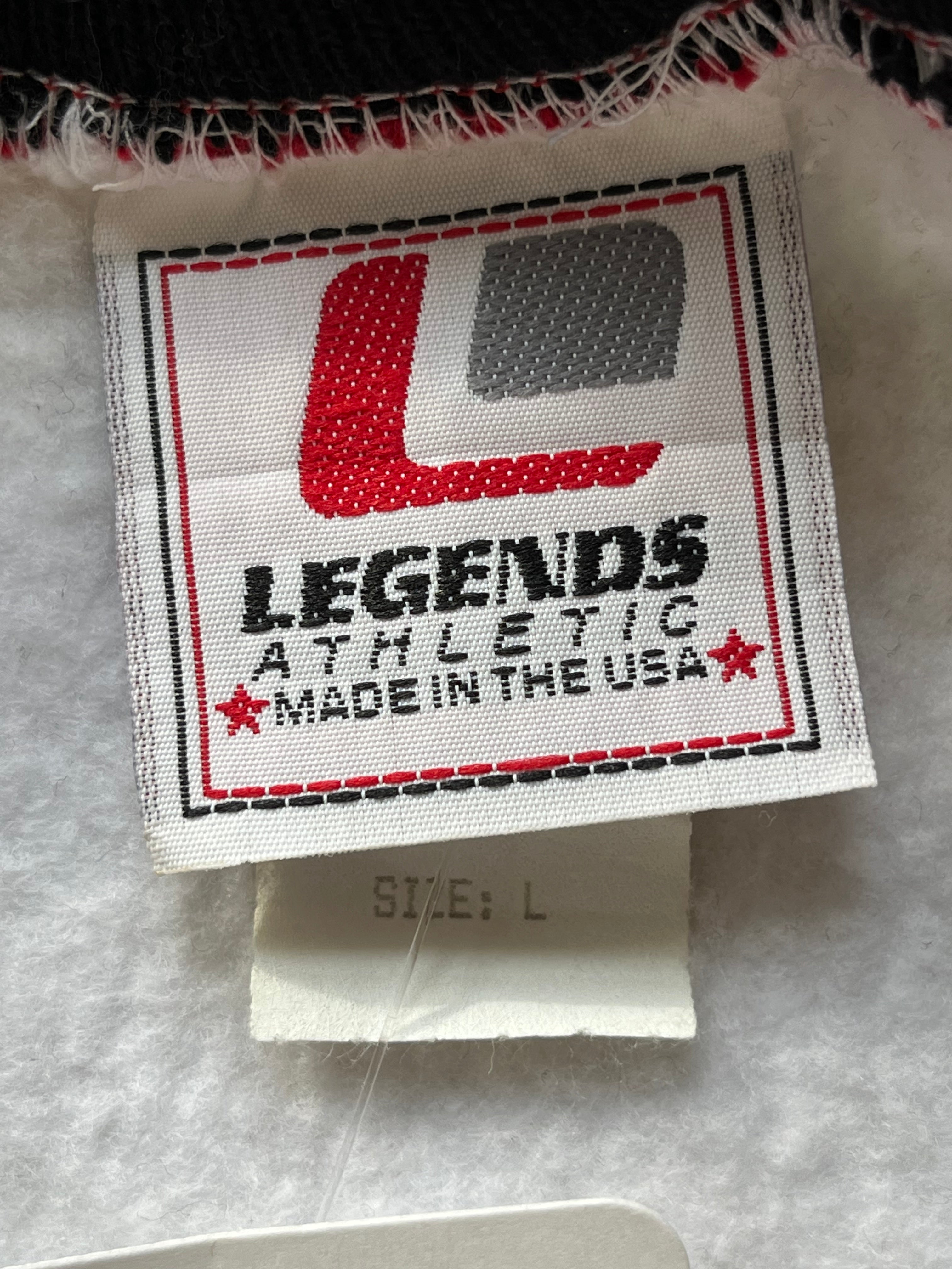 WESTSIDE STOREY VINTAGE | VINTAGE 90S LARGE SPELLOUT RARE LEGENDS KC CHIEFS SWEATSHIRT- GREY - Westside Storey