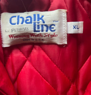 WESTSIDE STOREY VINTAGE | VINTAGE 90S SATIN SPELLOUT BACK KC CHIEFS BOMBER - Westside Storey