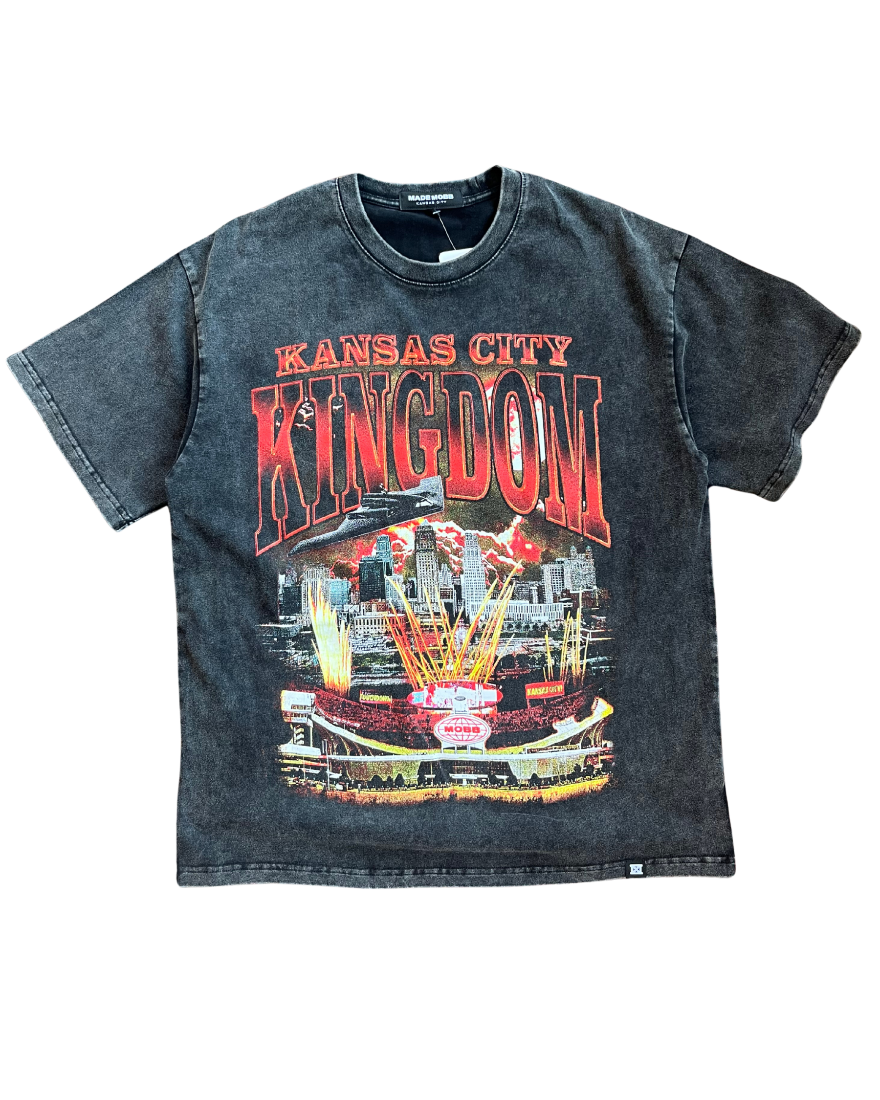 MADE MOBB | FLYOVER KINGDOM TEE - BLACK Made Mobb