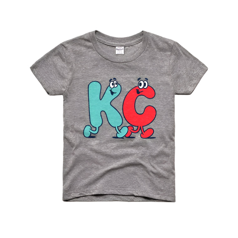 CHARLIE HUSTLE | KC COOL DUDES YOUTH TEE - VINTAGE GREY