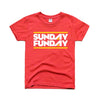 CHARLIE HUSTLE | KIDS SUNDAY FUNDAY TEE - RED