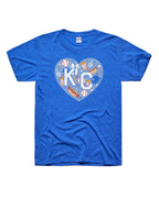 CHARLIE HUSTLE | CROWN TOWN HEART TEE - HEATHER BLUE Charlie Hustle
