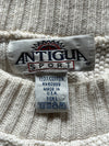 WESTSIDE STOREY VINTAGE | VINTAGE 90S ANTIGUA KC CHIEFS EMBROIDERED KNIT SWEATER - IVORY