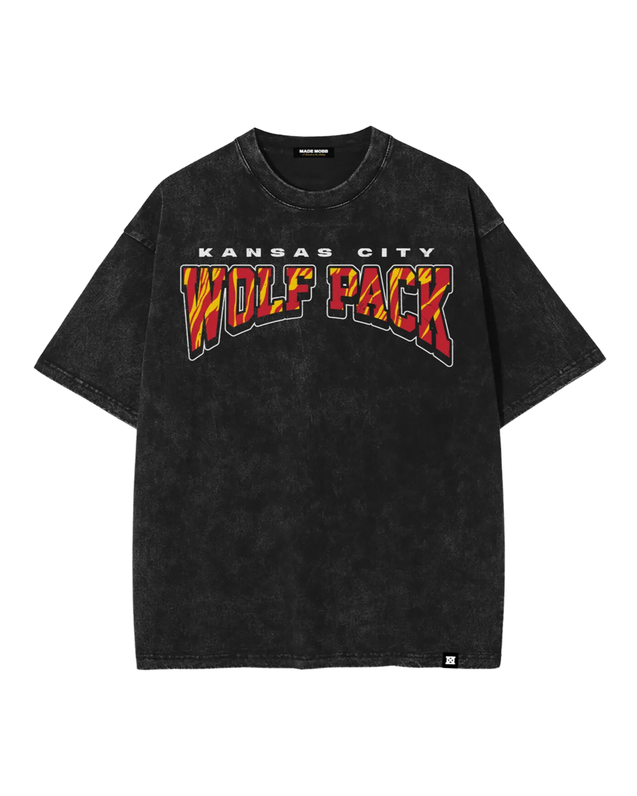 MADE MOBB | KC WOLF PACK T SHIRT - BLACK - Westside Storey