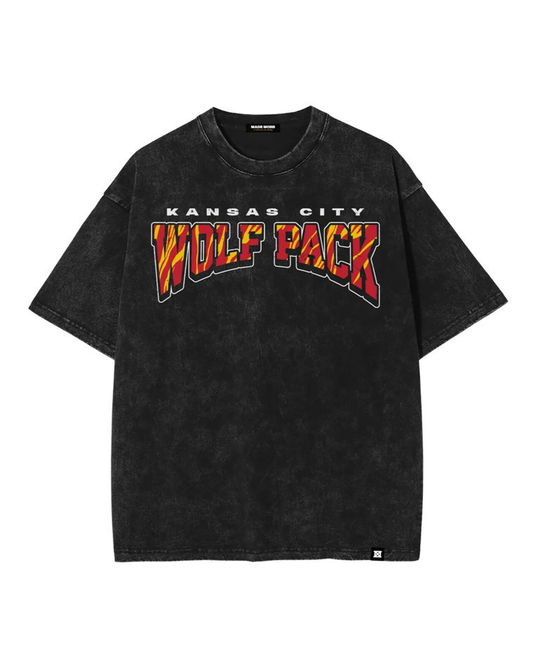 MADE MOBB | KC WOLF PACK T SHIRT - BLACK