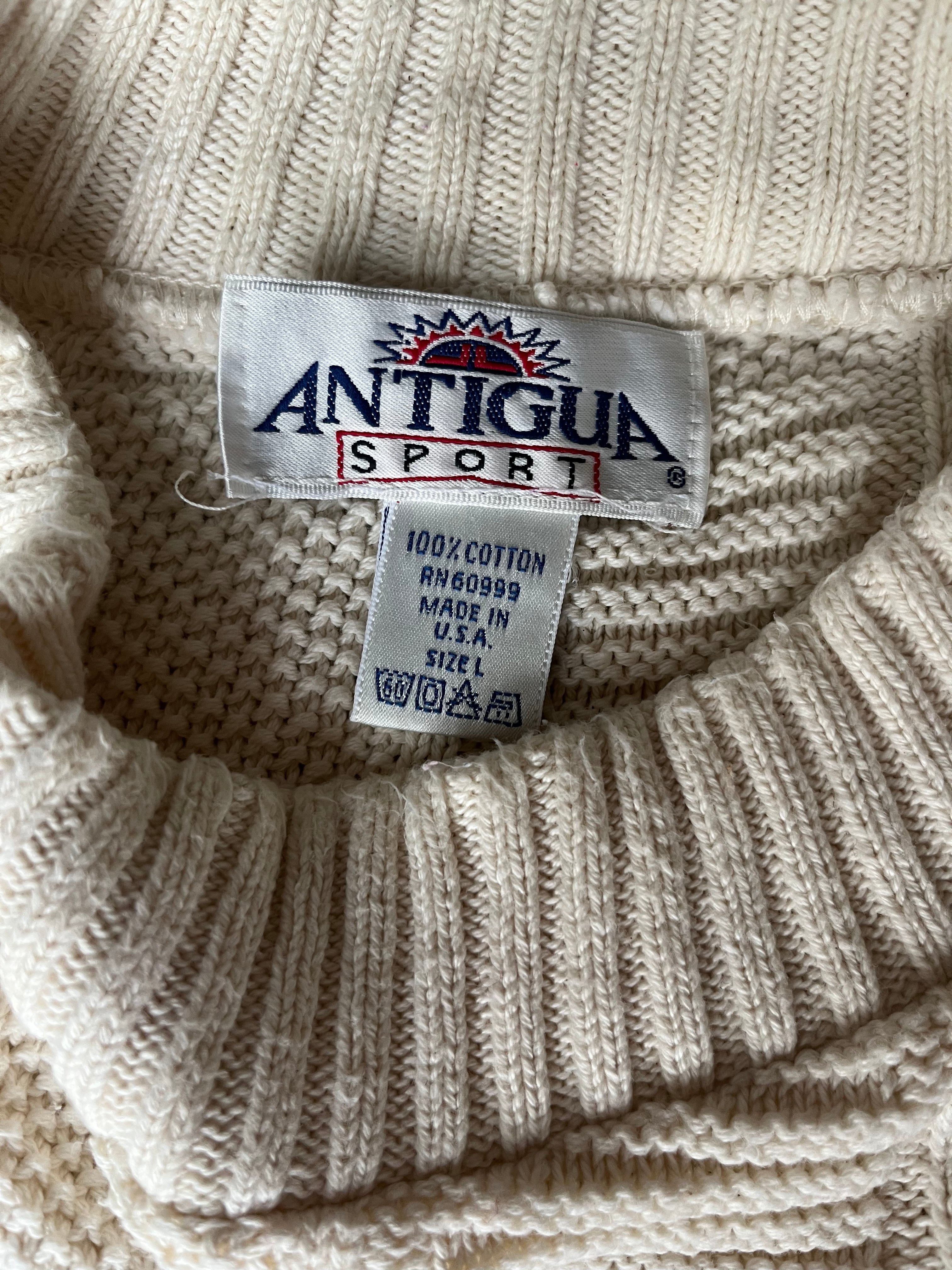 WESTSIDE STOREY VINTAGE | VINTAGE 90S ANTIGUA KC CHIEFS KNIT SWEATER - Westside Storey