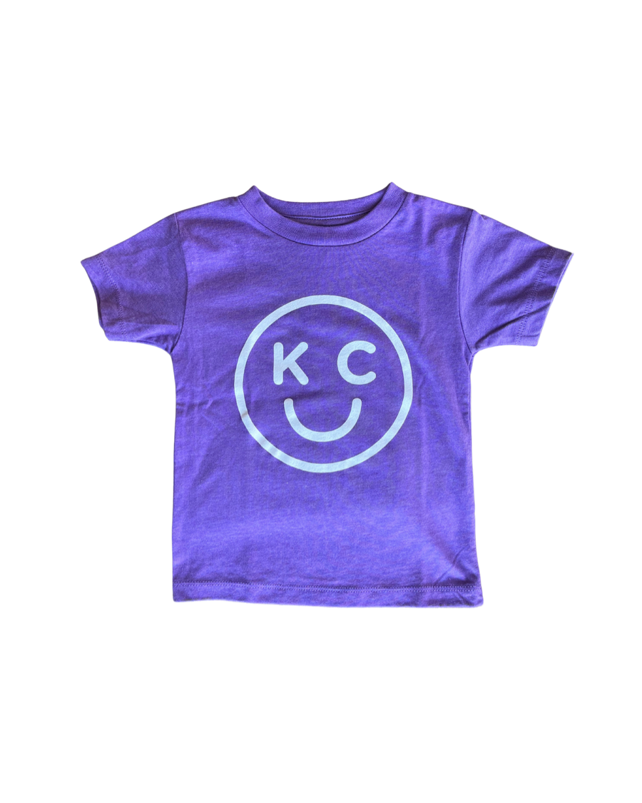 BELLBOY | KIDS KC SMILE T-SHIRT - PURPLE - Westside Storey