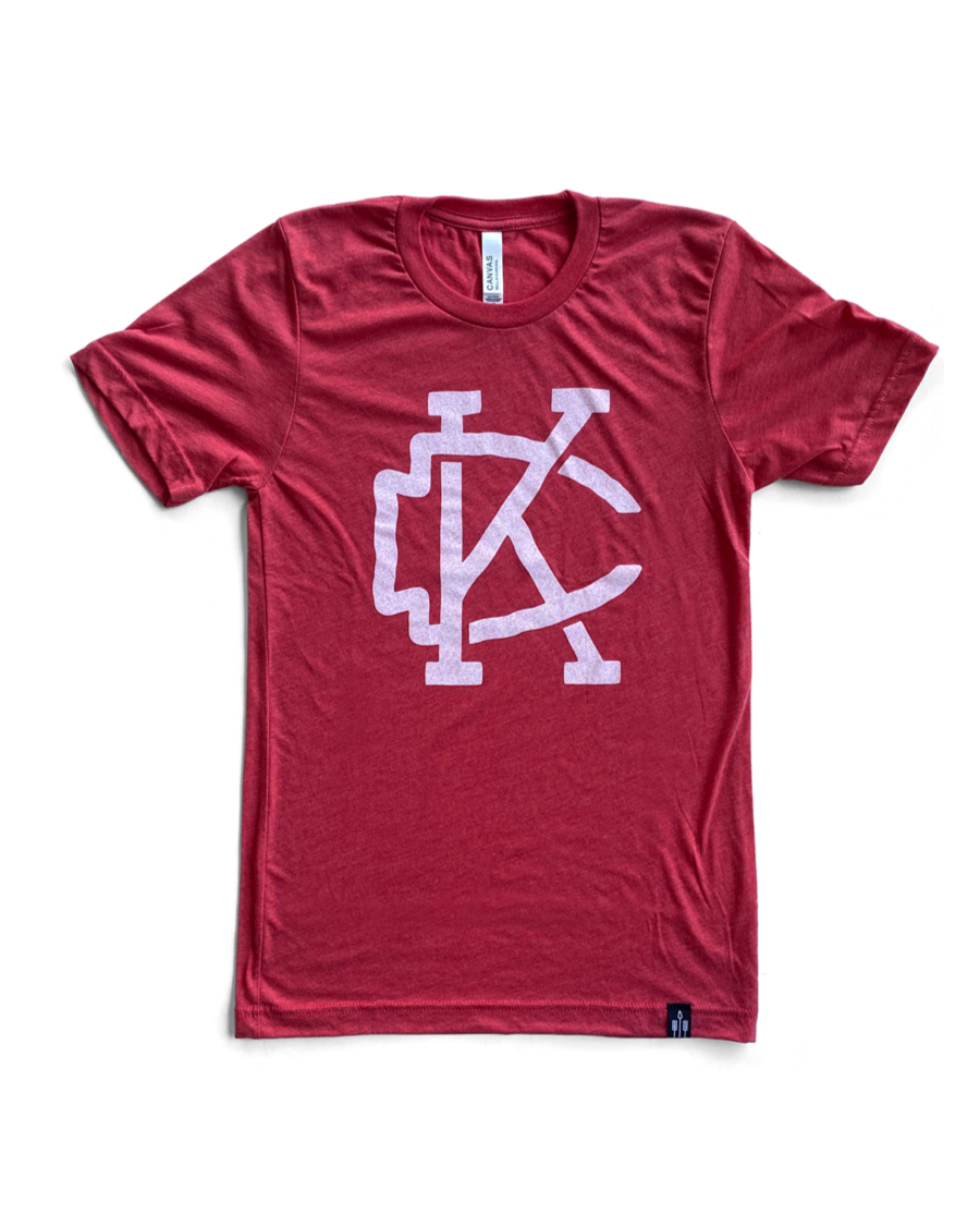 Kansas City Heart Sign Tee (Grey/Red) – Flint & Field