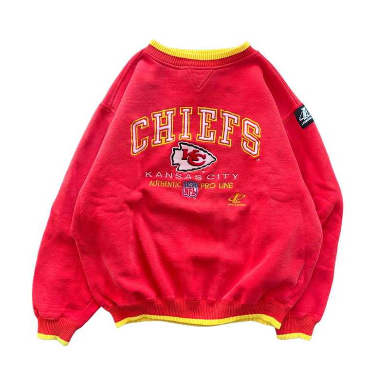 Vintage Style Kansas City Chiefs Football Crewneck Unisex Sweatshirt -  Trends Bedding
