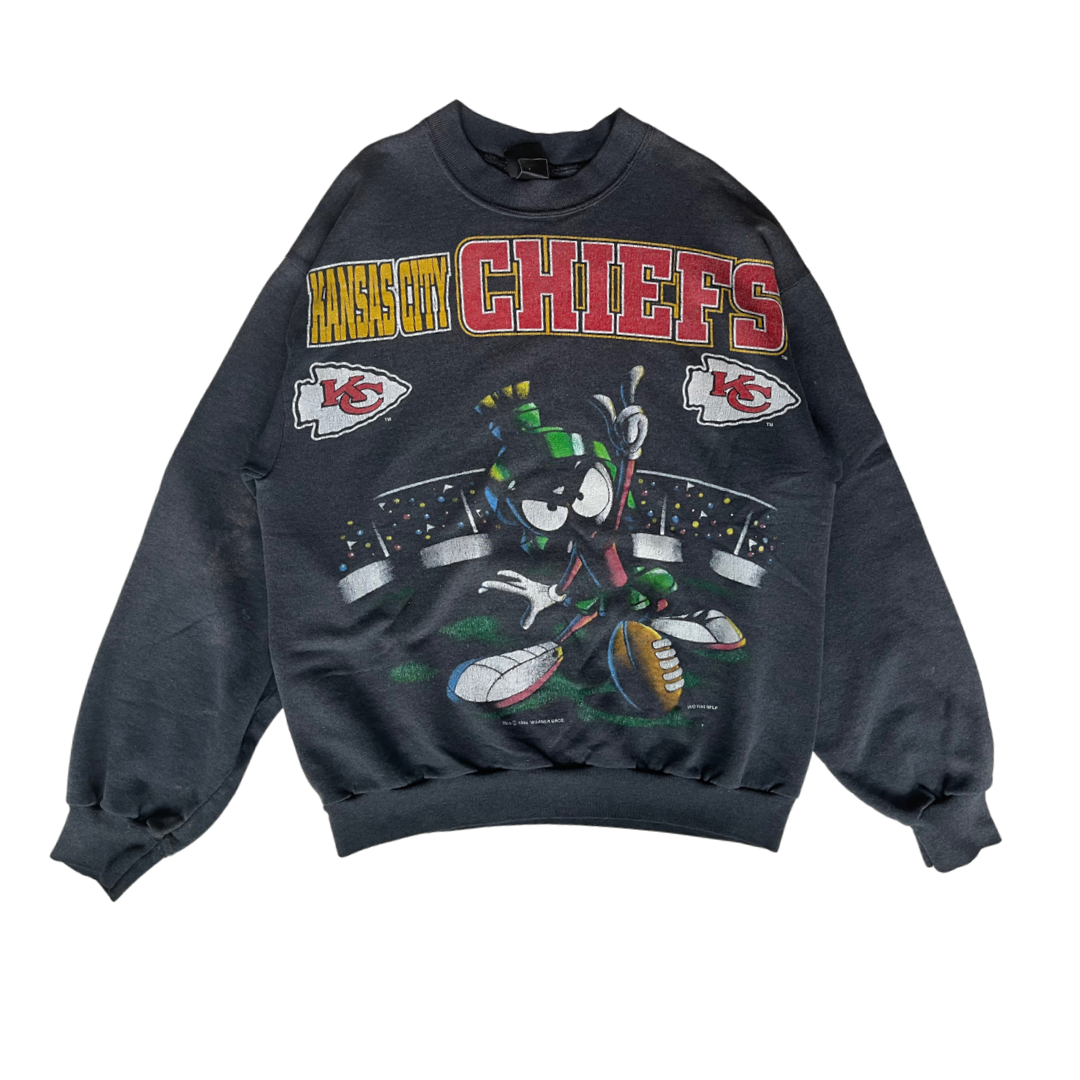 WESTSIDE STOREY VINTAGE | VINTAGE 1994 MARVIN MARTIAN KC CHIEFS SWEATSHIRT - Westside Storey