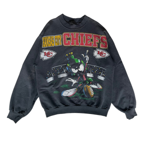 WESTSIDE STOREY VINTAGE | VINTAGE 1994 MARVIN MARTIAN KC CHIEFS SWEATSHIRT - Westside Storey