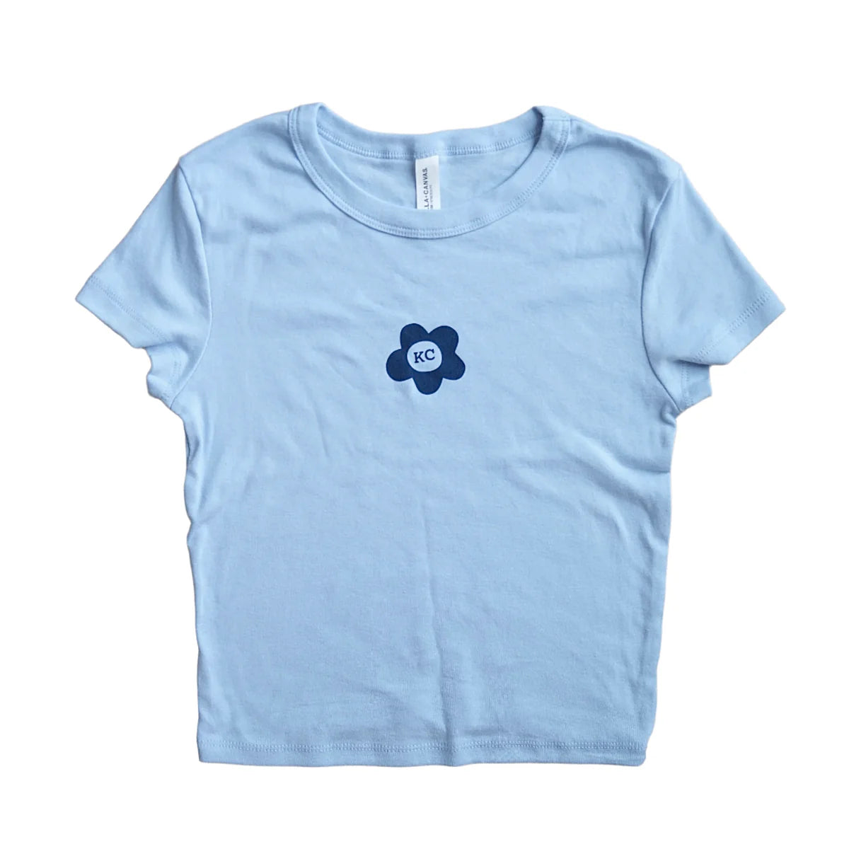 CARLY RAE STUDIO | KC FLOWER BABY TEE - BLUE Carly Rae Studio