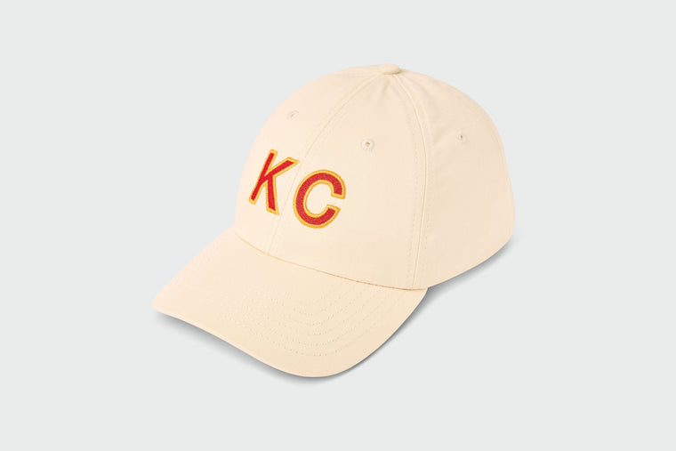 SANDLOT | DOUBLE KC DAD HAT - OFF WHITE