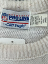 WESTSIDE STOREY VINTAGE | VINTAGE 90S CLIFF ENGLE KC CHIEFS KNIT SWEATER- WHITE/RED