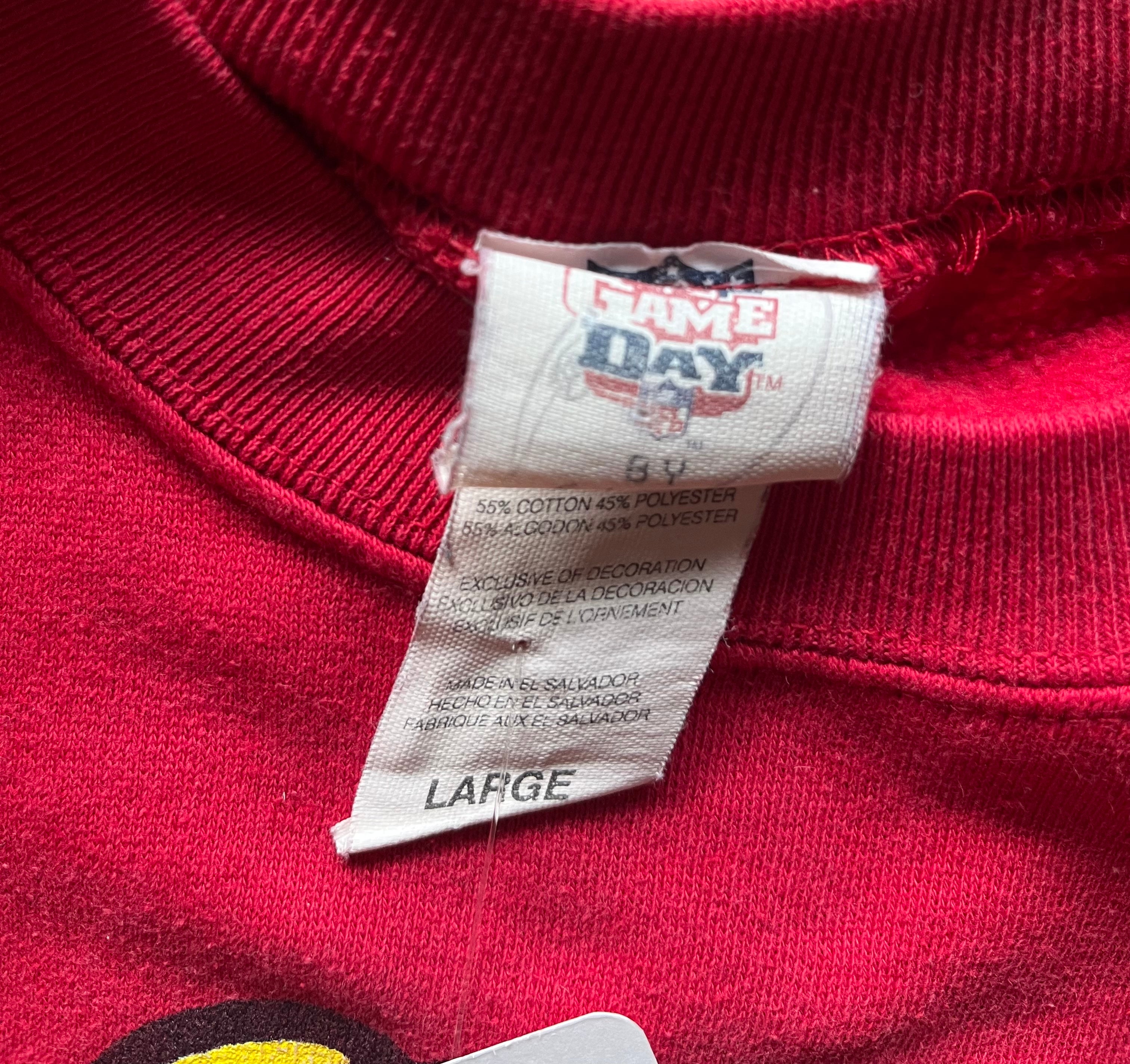 WESTSIDE STOREY VINTAGE | VINTAGE 90S SMILEY FACE CHIEFS SWEATSHIRT - Westside Storey