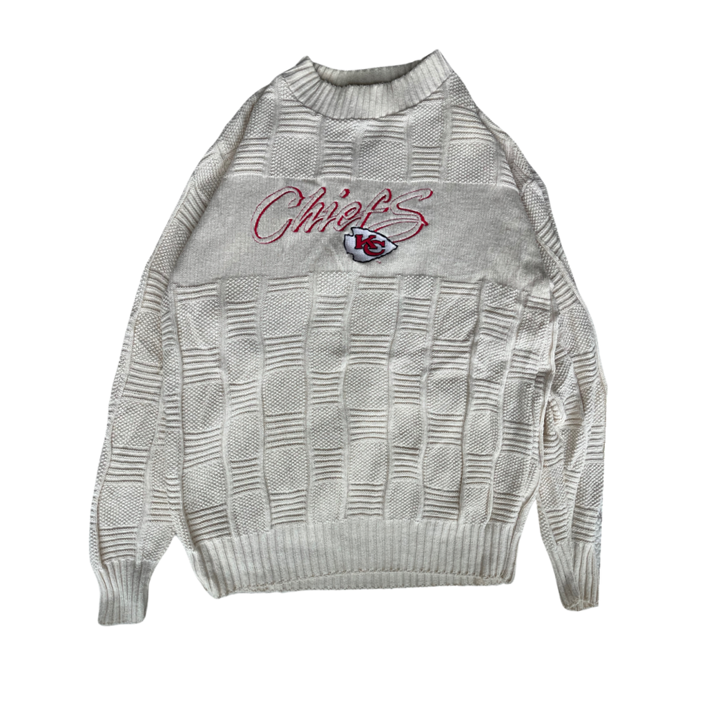 WESTSIDE STOREY VINTAGE | VINTAGE 90S ANTIGUA KC CHIEFS KNIT SWEATER - Westside Storey