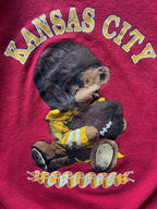 WESTSIDE STOREY VINTAGE | VINTAGE 90S TEDDY BEAR KC CHIEFS SWEATSHIRT - Westside Storey