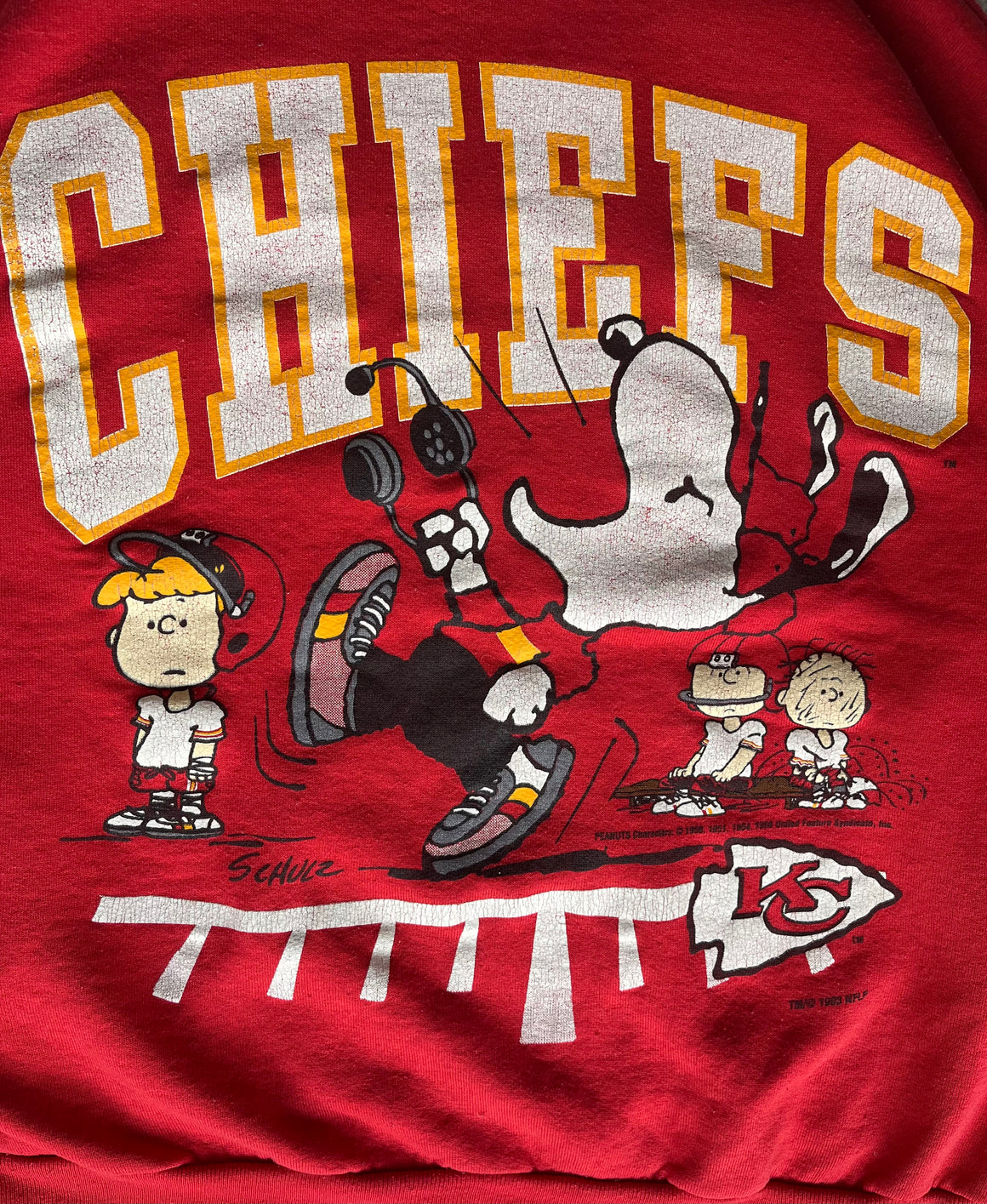 Team NFL Vintage on sale 1993 Baby Kansas City Chiefs Snoopy Sweatshirt