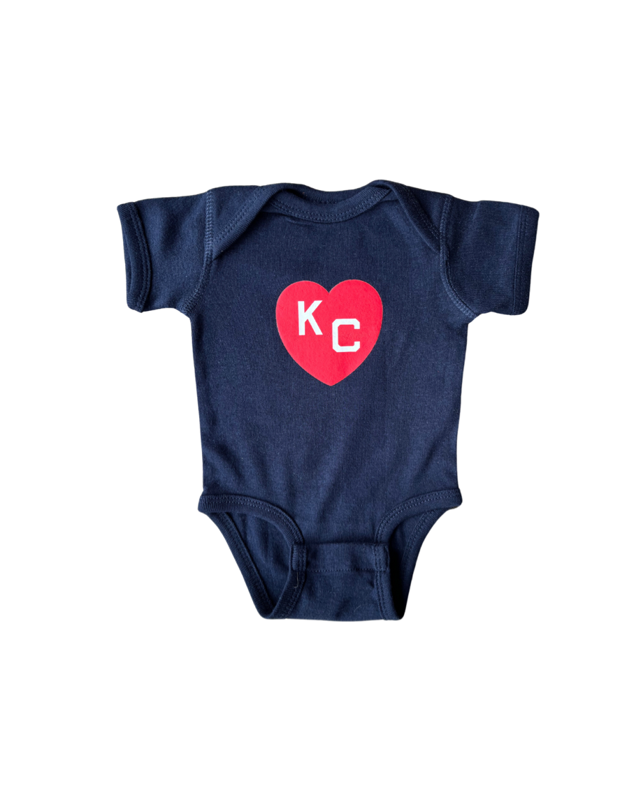SANDLOT | NAVY KC HEART ONSIE - Westside Storey