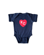 SANDLOT | NAVY KC HEART ONSIE - Westside Storey