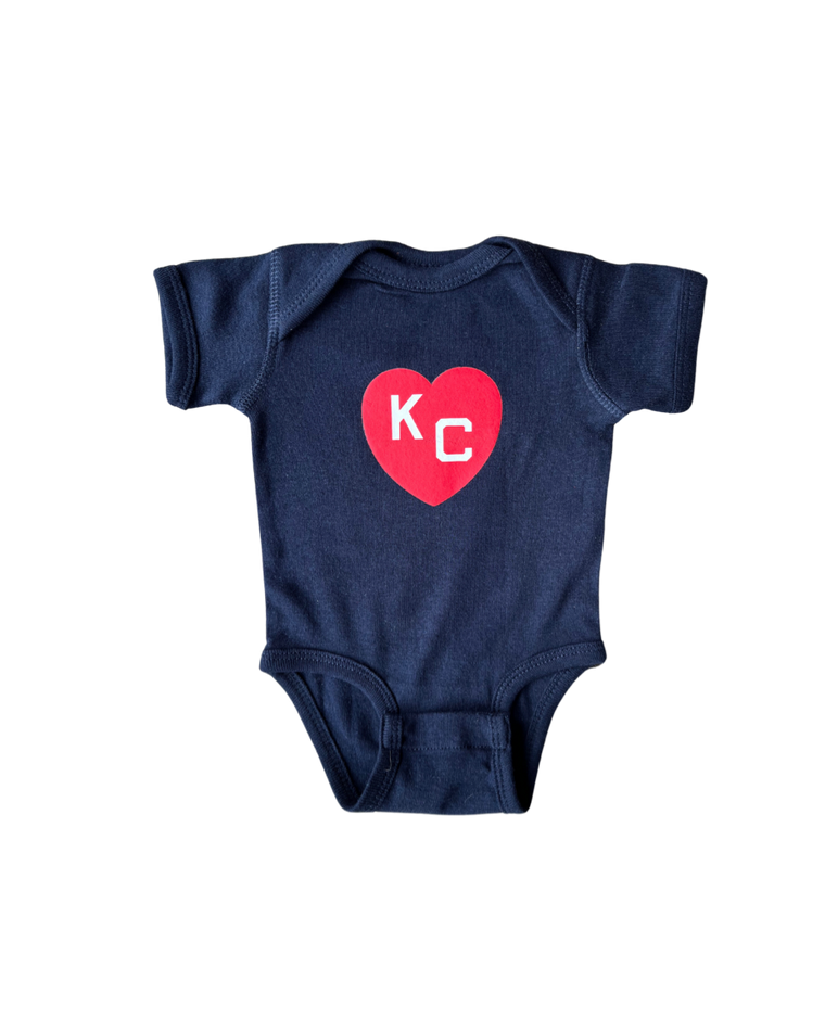 SANDLOT | NAVY KC HEART ONSIE