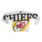 WESTSIDE STOREY VINTAGE | VINTAGE 90S AOP MAGIC KC CHIEFS SWEATSHIRT- WHITE - Westside Storey