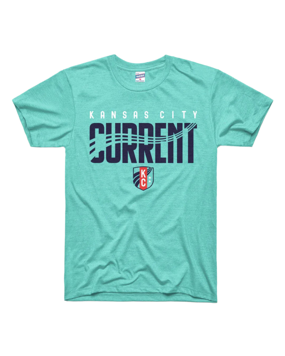 CHARLIE HUSTLE | KC CURRENT WAVES T-SHIRT - TEAL - Westside Storey