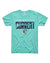 CHARLIE HUSTLE | KC CURRENT WAVES T-SHIRT - TEAL - Westside Storey
