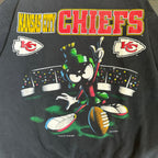 WESTSIDE STOREY VINTAGE | VINTAGE 1994 MARVIN MARTIAN KC CHIEFS SWEATSHIRT- BLACK - Westside Storey
